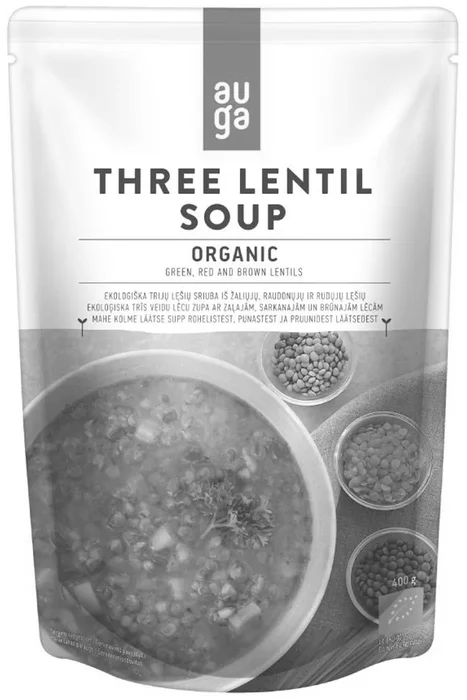 Auga Polévka Ze tří druhů čočky 400 g BIO